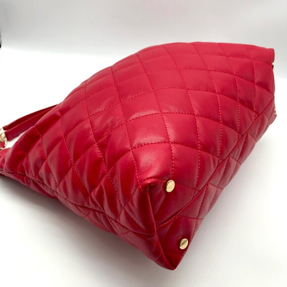 I.N.C. International Concepts Red Pepper Quilted Shoulder Bag  -NWT - Picture 5 of 11